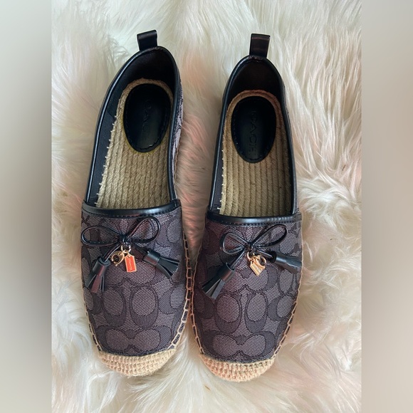 Coach logo espadille women’s size 8B - Picture 1 of 10